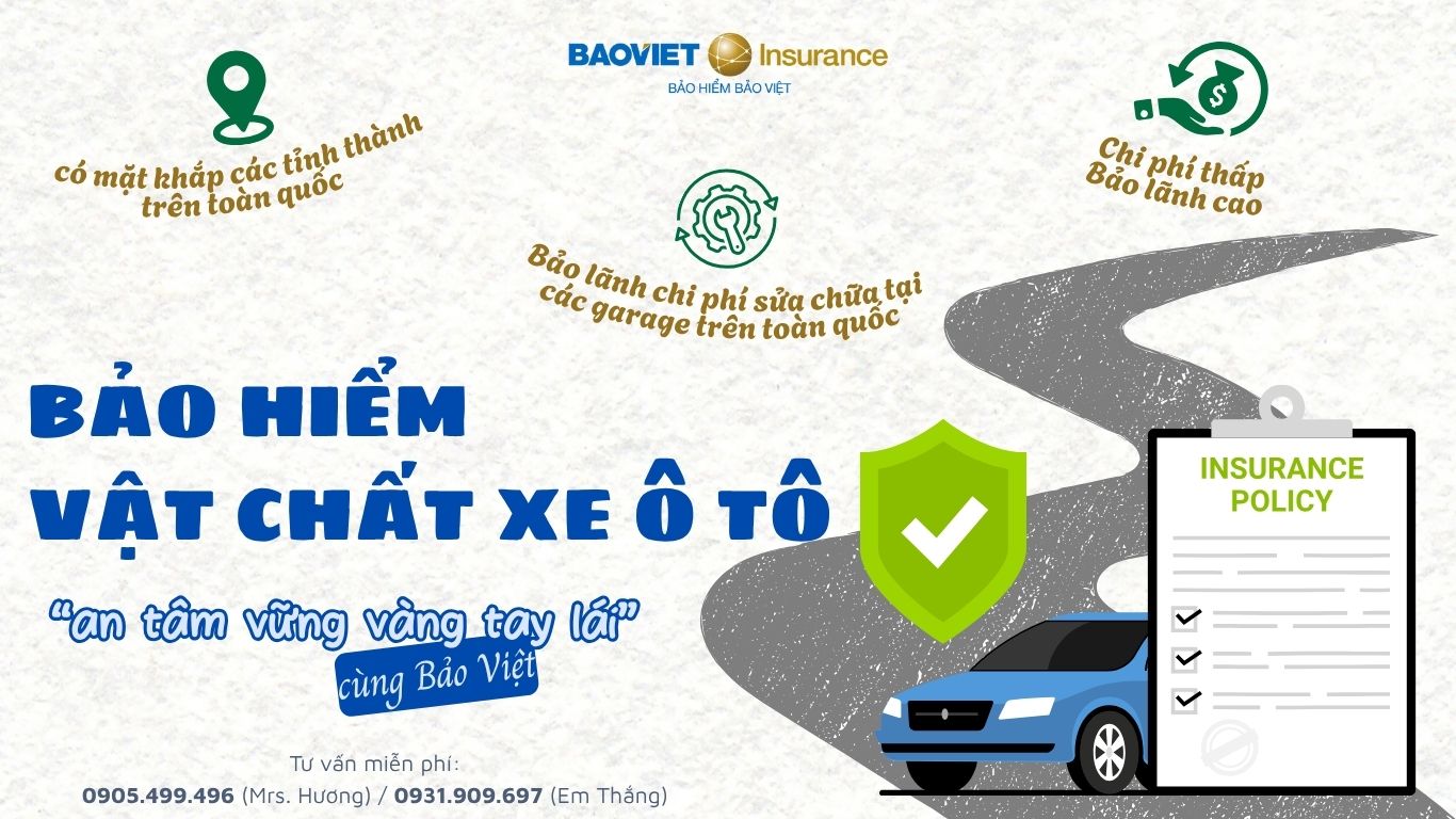 Bảo hiểm vật chất xe ô tô Bảo Việt